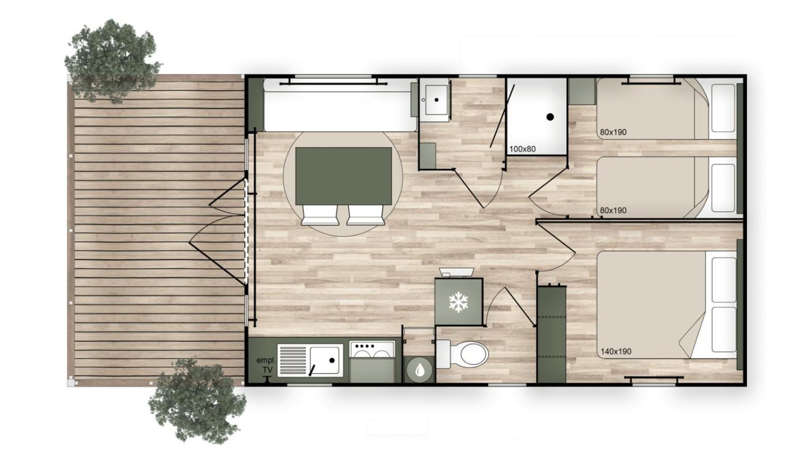 Eco-Lodge Lou Pantai Le Pradet Luaran gambar